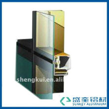 Thermal-break Curtain Wall Aluminium extrusions Curtain Wall Profiles